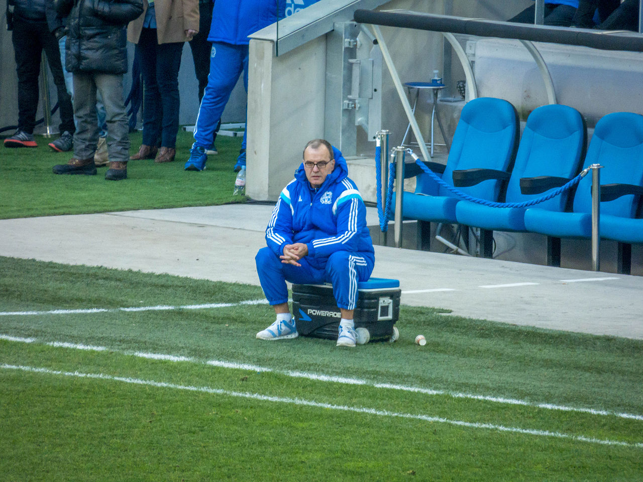 Marcelo Bielsa — Al borde de la cancha · Olympique de Marseille · 2015
